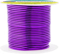 Mandala Crafts 14 Gauge Anodized Aluminum Craft Wire for Jewelry Making - 60 FT Colored Flexible Purple Wire - Bendable for Bonsai Armature Crafting Sculpting
