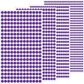 1799 Pcs 4 Sheets Rhinestone Stickers 3/4/5/6 mm Self Adhesive Rhinestones Gems for Face Eyes Makeup Hair Body (purple-3/4/5/6mm)