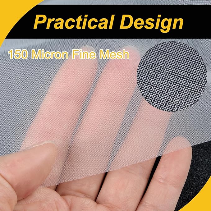 100 Mesh Paint Nylon Mesh Filter Woven Net Sheet Filter Cloth (39"x39")