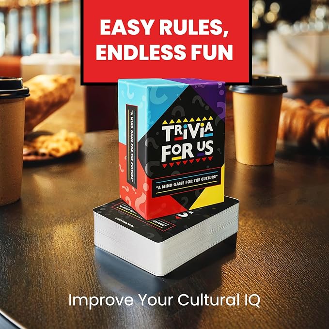A Mind Game for The Culture | Trivia for Adults & Family Gatherings – Explore Entertainment, Music, Math & Black History | Activity for Black Business Month, Parties & Game Nights with Friends