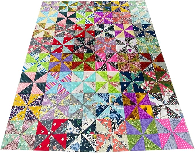 HANPATQUI 50PCS 8 x 8 inch Floral 100% Cotton Fat Quarters Fabric for Sewing and Quilting Bundles Precut Fabric Square for DIY Craft Patchwork…
