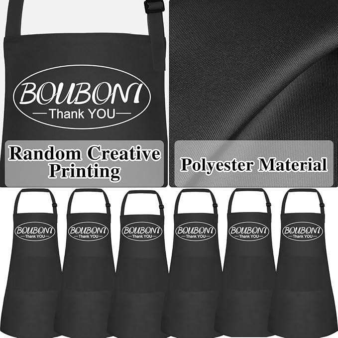 12 Pack Kids Apron Bulk with 2 Pockets Adjustable Chef Art Apron Kids Painting Aprons for Cooking Baking Painting Crafting Grilling Activity（Black）