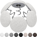 12 Colors Fabric Covered Button Twist Pins Dust Ruffle Pins- for Sofa，Upholstery，Armchair Caddies, Armrest Covers,Bed Skirts, Slipcovers, Headliners (Rice White, 12)