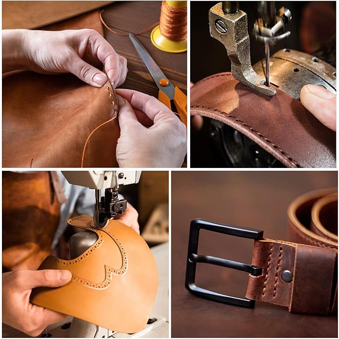 uxcell Round Leather Sewing Waxed Thread, 55m / 60 Yards Polyester Wax String, 0.80mm Wax Stitching Cord for Leather Crafts, Bookbinding, Bracelets Braided, Light Purple, 2pcs