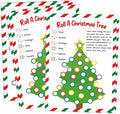 Roll A Christmas Tree Dice Game, Christmas Games for Families & Large Groups-25 Players, Xmas Party Games for Adults, Red and Green Theme Winter Holiday Decorations White Elephant Gifts Ideas