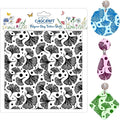 CHGCRAFT Ginkgo Biloba Plant Polymer Clay Texture Sheets Ginkgo Leaf Pattern Silicone Texture Stamp Clay Texture Mat Modeling Pattern Pad Sheets for Jewelry and Earrings Tools, 5.5x5.5 inch