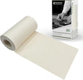 KING MOUNTAIN Linen Fabric Iron-on Repair Patch, Inside&Outside Fabric Repair Patch, 3"x60" with Backing Glue Linen Repair Decorative Patch kit (Off-White)