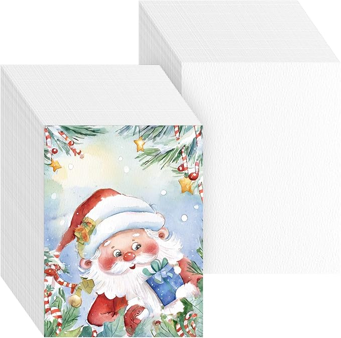 150 Sheets 100% Cotton Watercolor Paper Bulk -140LB/300GSM Art Paper-8.5 x 11 inch Painting & Craft Paper, Finger Paints, Watercolor, Tempera, Drawing, Art Room & Home School Crafts