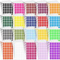 Thenshop 12000 Pcs 1/2 Inch Round Colored Circle Dot Sticker Label 20 Assorted Colors Adhesive Circle Dot Label Coding Sticker for Coloring Marking Organizing
