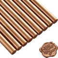 Nuanchu 15 Pcs Glue Gun Sealing Wax Sticks Retro Vintage Wax Sticks for Seal Stamp and Letter for Wedding Invitations Card Envelope Christmas Holiday Gift Ideas(Red Copper)
