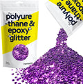 Hemway Glitter for Resin 100g Purple Metallic Crystals for Epoxy Craft Super Chunky Flakes Tumblers Wax Melt