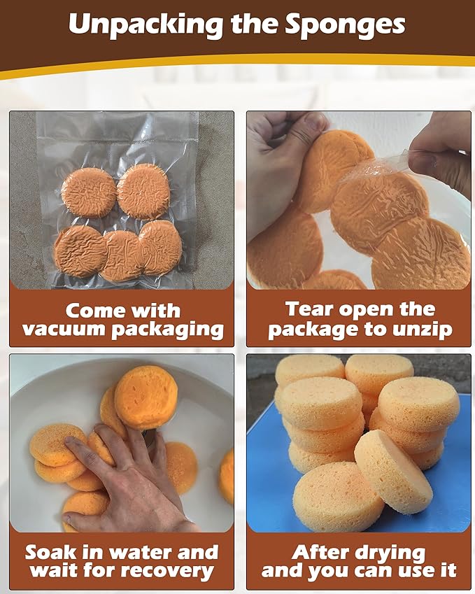 15Pcs Pottery Sponges for Clay 2.5inch, Sponge for Pottery and Cleaning Horse Saddle, Round Clay sponges for Pottery, for Kitchen Shoes Leather Care