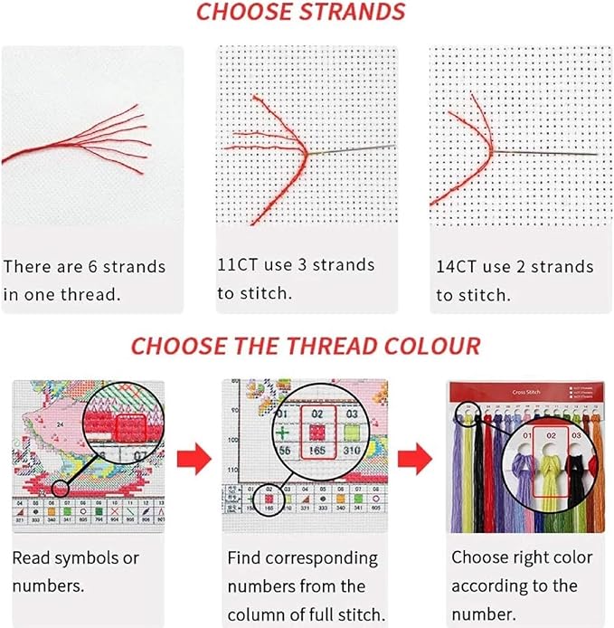 Dimensean Stamped Cross Stitch Kits Full Range of Embroidery Patterns Starter Kits for Beginners Adult or Kids DIY Cross Stitches Needlepoint Kits 11CT-Couples Under Van Gogh's Starry Sky 16x20 inch