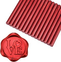 Yoption 15 Pieces Glue Gun Sealing Wax Sticks for Wax Seal Stamp, Great for Wedding Invitations, Envelopes, Cards, Christmas Gift Ideas, Wine Packages (Wine Red)