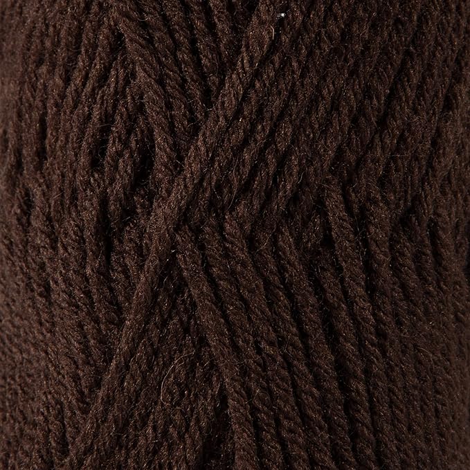 3 Skeins of Sensy Roving Yarn, 3.5 oz, 132 Yards, Gauge 5 Bulky (Dark Chocolate)