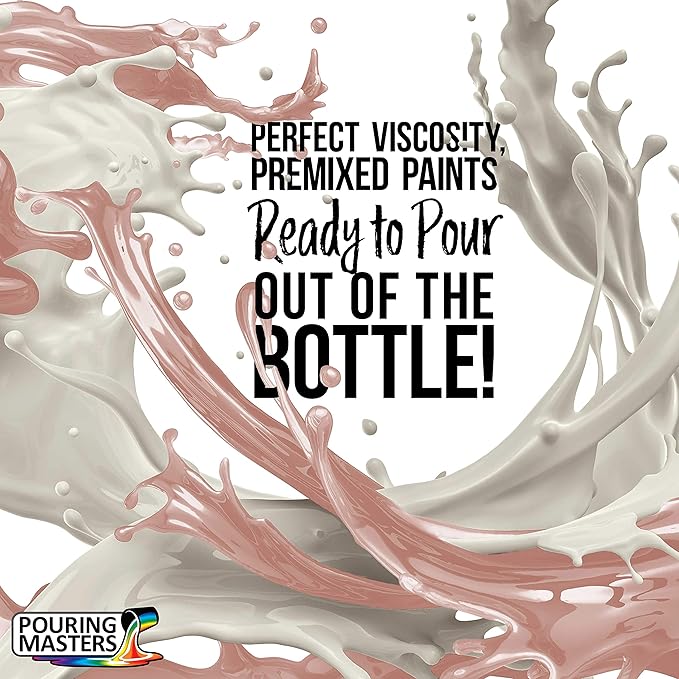POURING MASTERS Ballet Slipper Acrylic Ready to Pour Pouring Paint - Premium 32-Ounce Pre-Mixed Water-Based - for Canvas, Wood, Paper, Crafts, Tile, Rocks and More