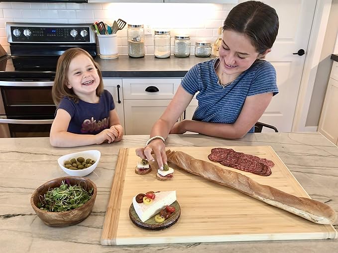 Pureboo Premium Bamboo Pull-out Cutting Board - 8 Different Sizes to Fit Most Standard Slots 17.75"W x 22"D x 3/4"H