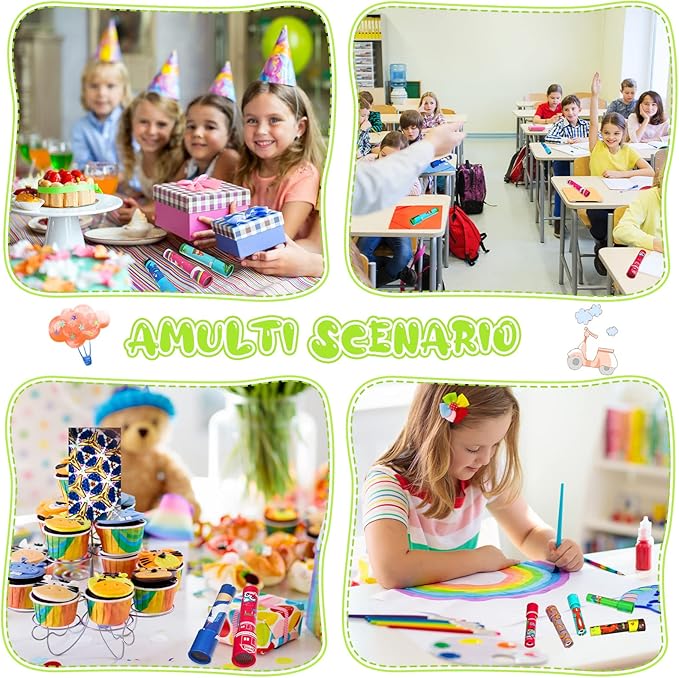 CHENGU Classic Kaleidoscope Return Gifts for Kids Birthday, Educational Toy for Classroom School Return Gifts, Party Favor, Gift Bag Filler, Carnival Prize and Stocking Fillers(Double Style)