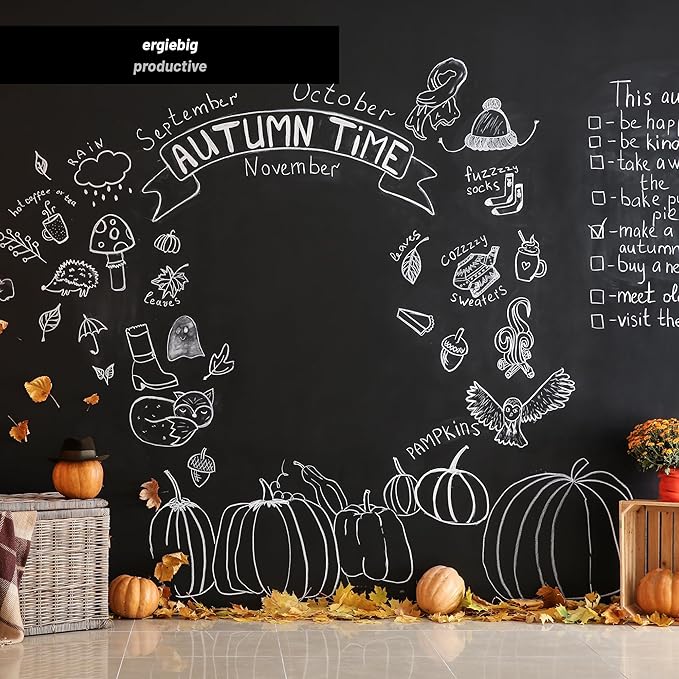 Chalkboard Paint 25.36 fl oz - Black – Chalkboard Paint for Wall, Wood, Metal, and Glass. Black Chalk Paint, Erasable, and Easy to Apply