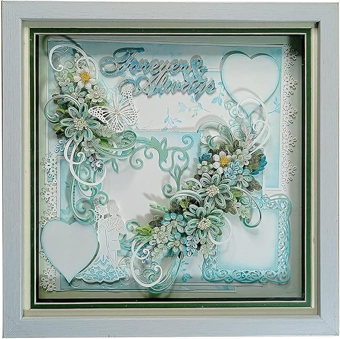 CrafTreat Blue Quilling Paper Strips for Craft Work - 500 Quilling Strips 5mm 30 CM Length - Paper Quilling for Decorating Cards, Gift Bags, Picture Frames and Scrapbooking