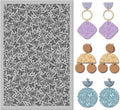 Arbuya Butterfly Polymer Clay Texture Mat - Butterflies Texture Sheet for Polymer Clay Jewelry Making, Earring Charms, DIY Craft Supplies