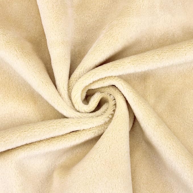 kullaloo Plush Fabric | Solid Camel Minky Fabric for Sewing | Super Soft Cuddle Material | 39.5x29.5 | Plushies, Baby Blankets, Pillows, Dog Beds, Cat Beds, Beanies, Baby Accessories, Apparel & More