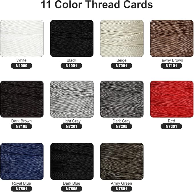 Extra Strong Bonded Nylon Thread #138 Tex135 – 16 OZ, 3000yds, Versatile Stitching Solution for Leather, Upholstery, Canvas Repair and More (Tawny Brown)