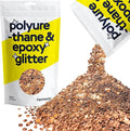 Hemway Glitter for Resin 100g Bronze Brown Metallic Crystals for Epoxy Craft Super Chunky Flakes Tumblers Wax Melt
