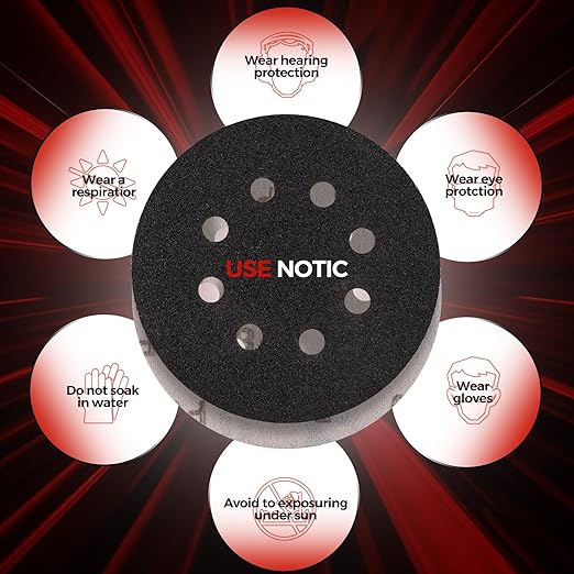 50PCS 5 inch Silicon Carbide Sanding Discs 6000 Grit, Wet Dry Orbital 5 Sander Hook and Loop Sandpaper Disc Ultra Fine Grit, Best for Metal,Automotive Precision Polishing