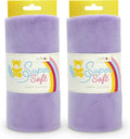 kullaloo Plush Fabric | Solid Lavender Minky Fabric for Sewing (Pack of 2) | Super Soft Cuddle Material | 39.5x29.5 | Plushies, Baby Blankets, Pillows, Dog Beds, Cat Bed, Baby Accessories, Apparel