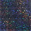 rabbitgoo Blackout Rainbow Window Privacy Film Decorative Stained Glass Diamond Pattern Window Sticker with Iridescent Tint Non-Adhesive Static Cling for Home Office Bathroom, 17.5 x 118.1 inch, Black