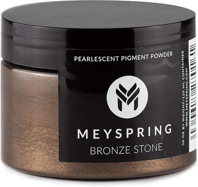 MEYSPRING Bronze Stone Epoxy Resin Color Pigment - 50g - Mica Powder for Epoxy