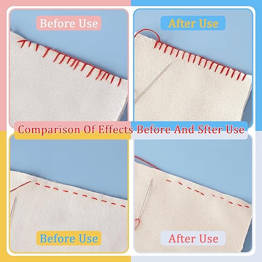 4 PCS 3mm Edge Lock Seam Guide, Mini Sewing Finger Ruler for Hand Sewing, DIY Sewing Kit Tool, Sewing Needle Gauge Measuring Guide, 4 Color
