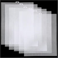Plastic Canvas Sheets 13.4” x 10.4” Per Sheet, 2.5mm Mesh (About with 7 Holes per inch) Easy-to-Cut Needlepoint Canvas for Cross Stitch, Embroidery, DIY Crafts & Aquarium Dividers (6 Piece)