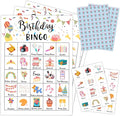 Birthday Party Bingo Game Cards(24 Players), Birthday Bingo Card for Family Friend Adult, Large Group Holiday Party Activity Favor Decoration Supplies -002
