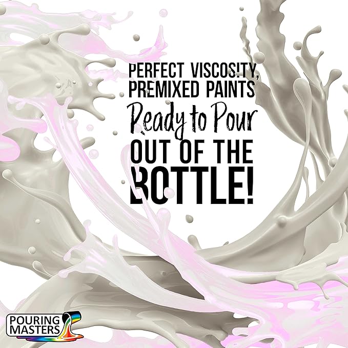 Pouring Masters Violet Interference Pearl Special Effects Acrylic Pouring Paint - Premium 64-Ounce Pre-Mixed Fluid Acrylic Paint - Fluid Art Supplies for Canvas, Wood, Paper, Tile & Rocks