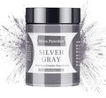 Mica Powder - 60g Mica Powder for Epoxy Resin - Pearl Pigment Powder Dye for Resin/Eye Shadow/Soap Making/Nails/Bath Bombs etc. (Silver Gray)
