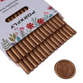30 Pieces 7mm Sealing Wax Sticks for Glue Gun,PORXFLY Mini Wax Seal Sticks Great for Seals Stamp,Cards Envelopes,Wedding Invitations,Gift Wrapping,Wine Packages (Bronze)