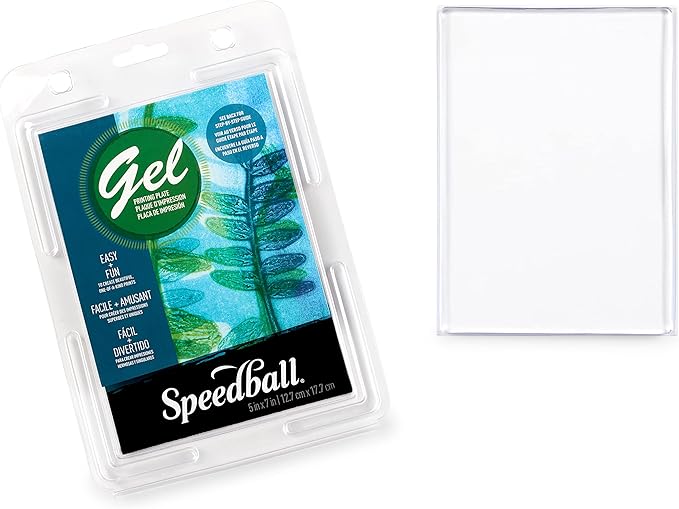 Speedball Gel Printing Plates, 5" x 7", for Block Monoprinting