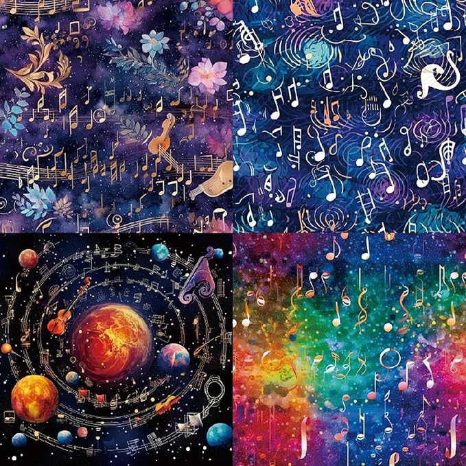 YASMEN 6"x6" Scrapbook Paper Pad - 24 Sheets of Patterned Cardstock for Card Making, Scrapbooking, Junk Journal, DIY Gift Cards - Single-Sided Decopodge Decorative Craft Paper