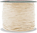 Mandala Crafts 0.5mm 109 Yards Cream Cotton Waxed Cord for Jewelry Making Bracelet Cord Waxed String - Beading String Thread Jewelry Cords for Necklaces String