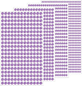 1799 Pcs 4 Sheets Rhinestone Stickers 3/4/5/6 mm Self Adhesive Rhinestones Gems for Face Eyes Makeup Hair Body (Light purple-3/4/5/6mm)