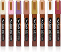 Chalk Ink Chisel Tip Wet Wipe Chalk Markers (6mm, Skip and Go, 8 Pack)