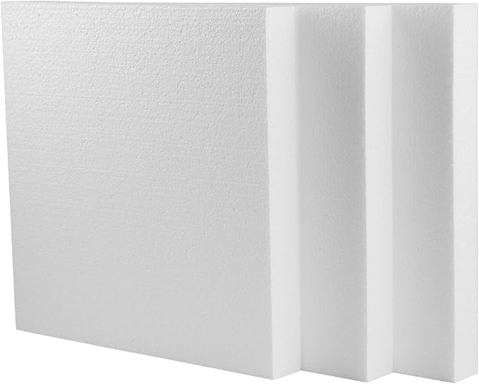 Silverlake 12x12x1.5 Craft Foam for Styrofoam Block Projects (3-Pack)