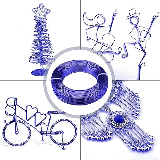 2mm Aluminum Wire - 100 Feet, 12 Gauge, Bendable, Anodized for Sculpting, Jewelry Making, Armature Making