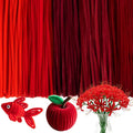 Caydo 500 Pieces Red Pipe Cleaners, Chenille Stems, Pipe Cleaner Crafts for DIY Art and Craft Projects Creative Gift Party Decorations