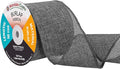 Mandala Crafts Gray Burlap Ribbon 3 Inches Wide Jute Ribbons for Crafts - 20 Yds Roll Rustic Burlap Wrap Trim Ribbons for Wreaths Bows Wedding Party Decoration