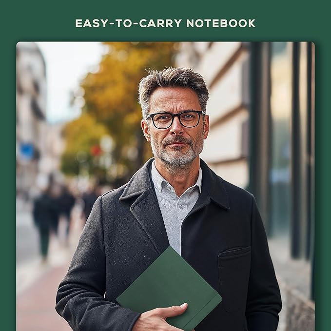 Beechmore Books Square Sketchbook – 8x8 Premium Vegan Leather Bound Large Sketch Book Hardcover with 156 Thick 160gsm Perforated Ivory Pages, Blank Sketch Pad, Gift Boxed Back Pocket, Ribbon Bookmark