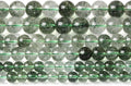 36PCS 10MM Green Crackle Phantom Ghost Crystal Beads for Jewelry Making DIY Bracelet Necklace Accessories 15" Energy Healing Power Stone Beads