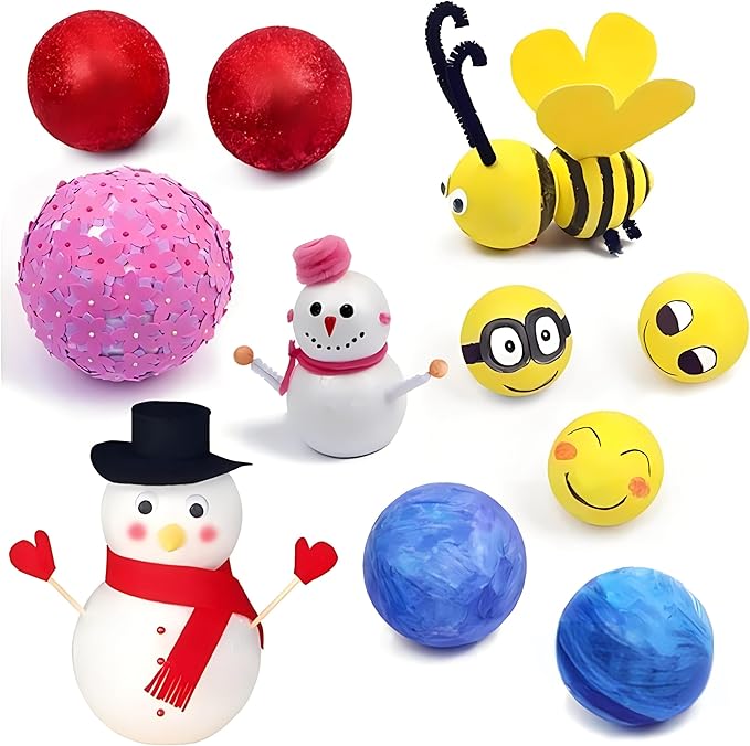 Crafare 6 Inch Craft Foam Balls 6 Pack Smooth Polystyrene Foam Balls for School Projects DIY Wedding Holiday Christmas Ornaments and Modeling